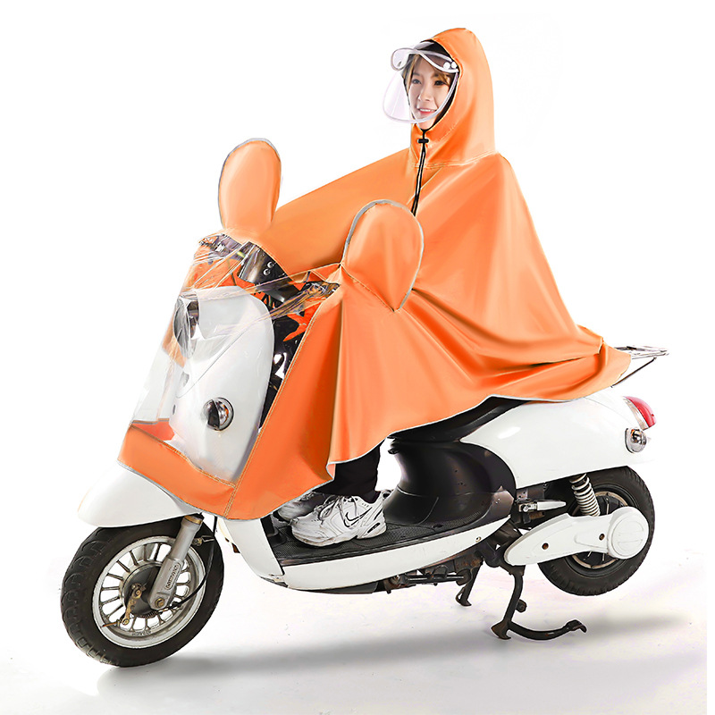 Electric Battery Motorcycle Special Raincoat Double Men and Women Adult Full Body Rainproof Riding Poncho Wholesale