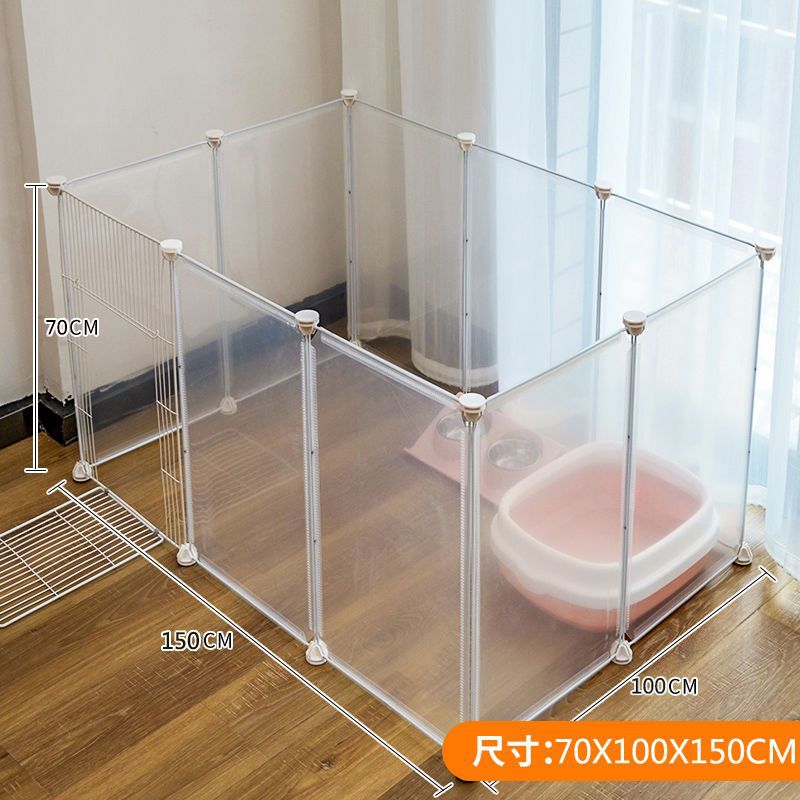 Dog Playpen Dog Pet Indoor Cat with Toilet Rabbit Cage Isolation Gate Fence Free Combination Small Dog Fence