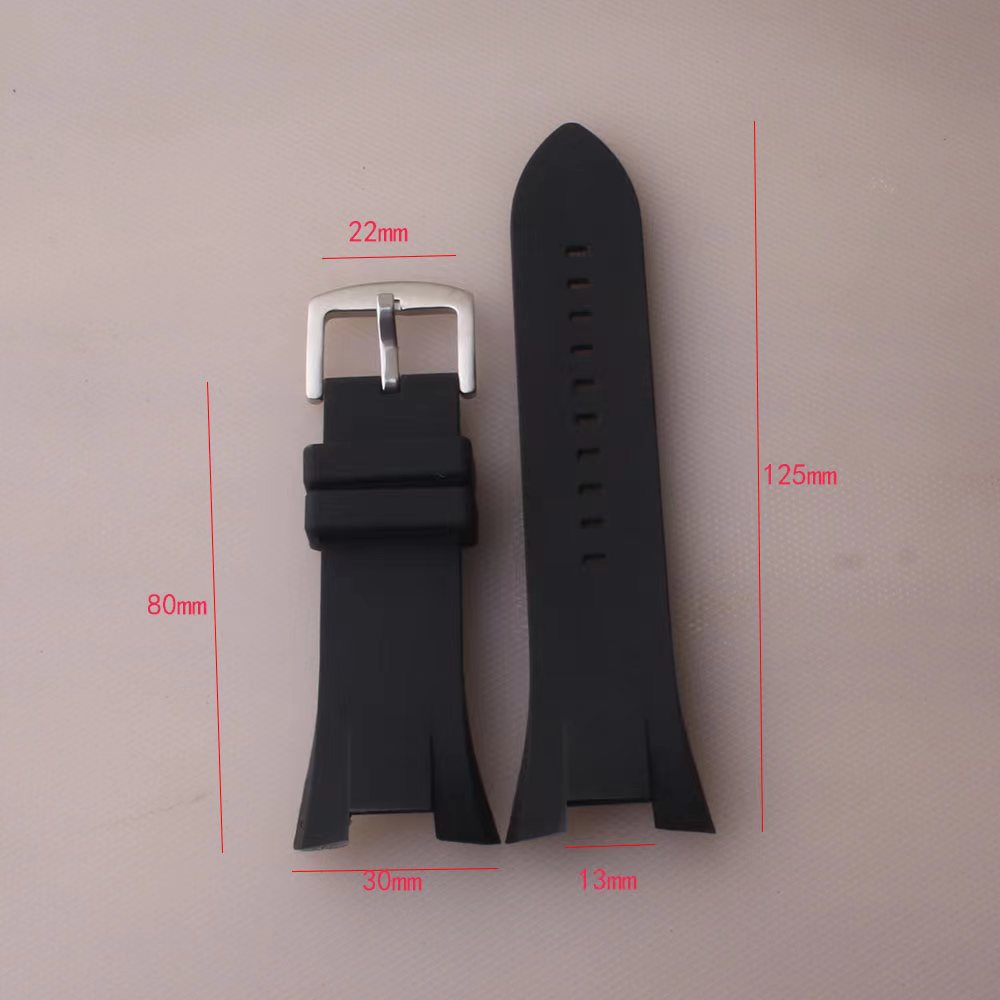 适用于arax1803|1802|1050硅胶表带凹口31x13mm手表配件替换胶带
