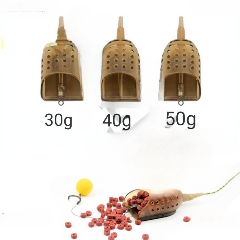 笼欧式船型带配重附饵器德饵托器飞德钓组诱