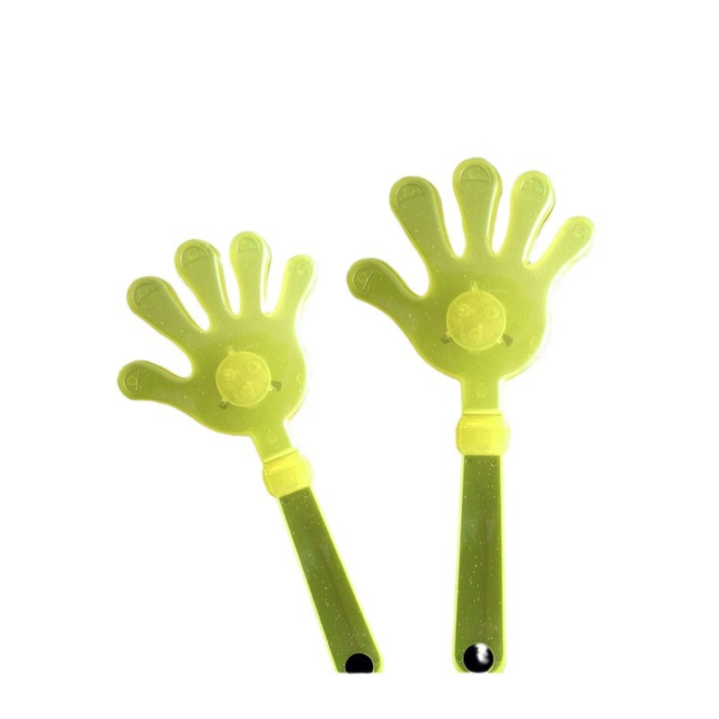 Cross-Border Hot Colorful Toy Small Hand Racket Palm Atmosphere Cheering Props Luminous Festival Clapping Device Applause Device Palm Racket