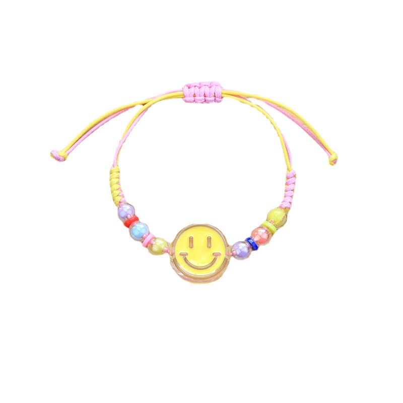 Dragon Boat Festival Colorful Rope Bracelet Ornament Wholesale Children String Beads Bracelet Cartoon Animal Flower Bracelet Student Cute