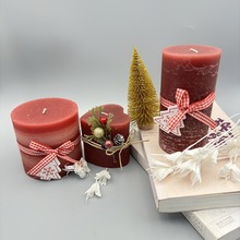 创意圣诞造型蜡烛无LOGO工艺蜡烛气氛布置
