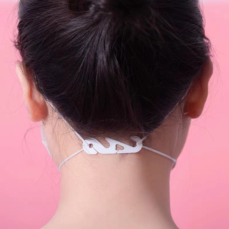 工厂批发n95口罩挂钩耳绳调节扣s型不勒耳朵耳挂式延长扣口罩挂勾