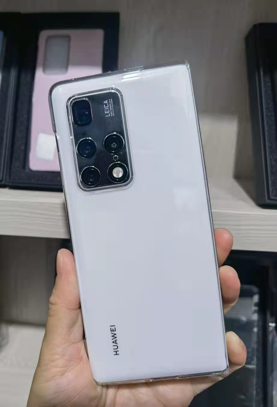 适用华为matex2手机壳双面折叠屏保护套透明清水硬壳全包超薄简约