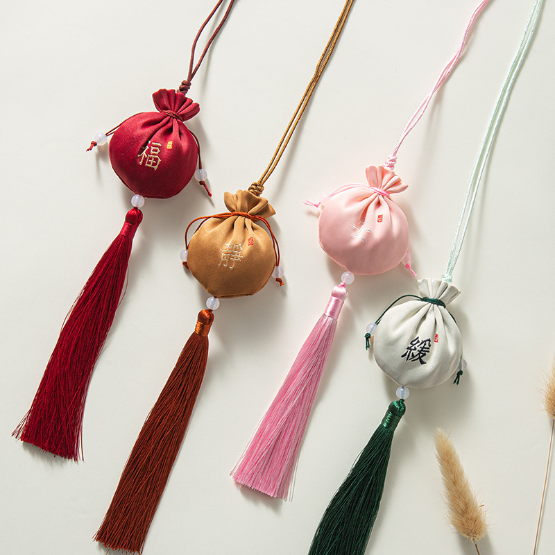 8成交6328个中国风香包挂件空袋刺绣香囊古风汉服配饰车挂随身装饰挂