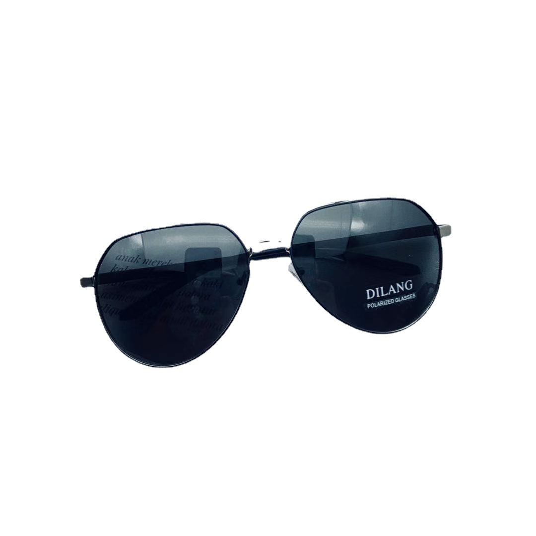 Dilang Reflective Lenses Men's Double Beam Aviator Sunglasses Metal Frame UV Protection Sunglasses Outdoor Driver Driving Sunglasses