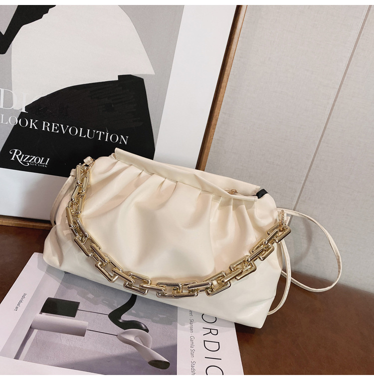 Women's Bag Cloud Bag 2021 Summer New Fashion Korean Style Chain Shoulder Bag Portable Simplicity Western Style Messenger Bag