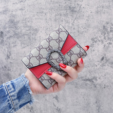 厂家批发短款钱包女韩版便携式小钱包迷你钱夹可爱折叠大容量卡包