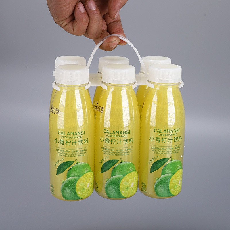 塑料提手饮料瓶6联扣果汁奶制品8联手提扣小青柠六瓶促销装提手扣
