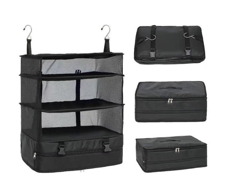 Household Supplies Foreign Trade New Multi-Functional Clothing Travel Storage Three-Layer Hanging Bag Travel Storage Bag