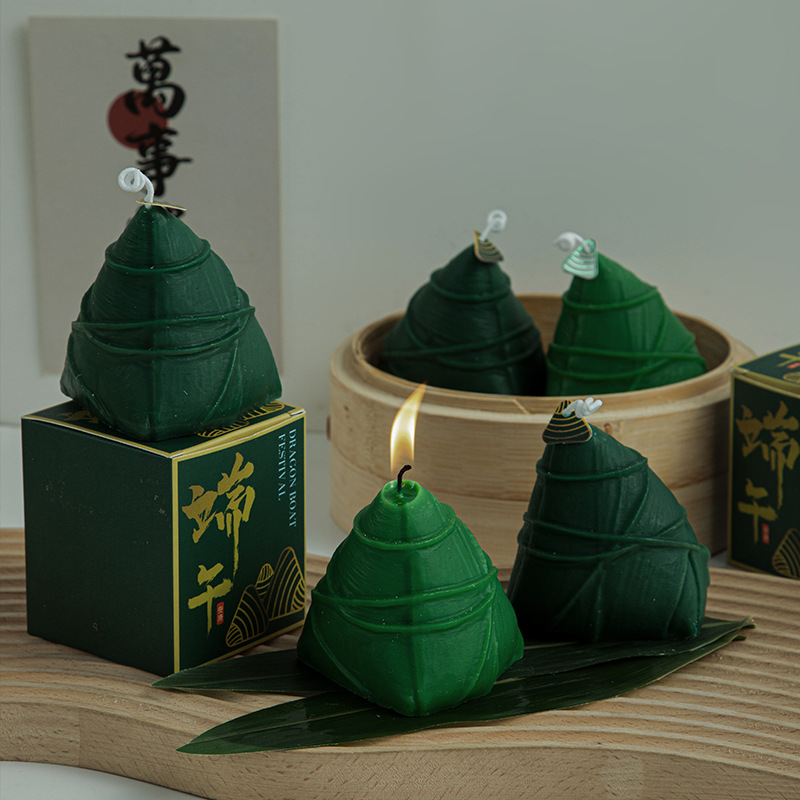 Dragon Boat Festival Zongzi Aromatherapy Candle Hand Gift Ins Creative Home Decoration Set Shooting Props Dragon Boat Festival Day Gift