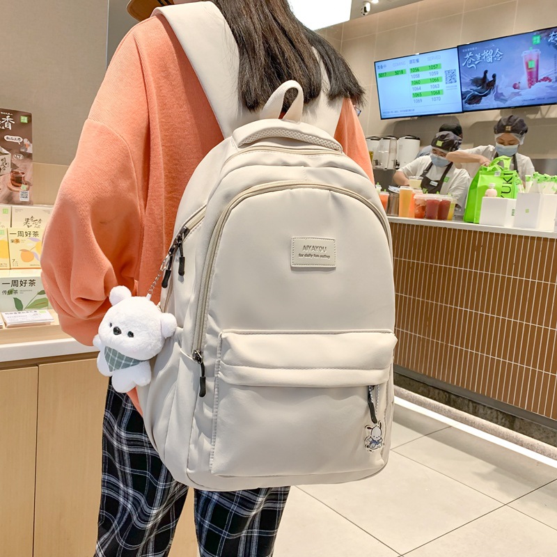 Partysu Schoolbag Women's Japanese Junior High School Student High School Backpack Women's Large Capacity Fashion Travel Laptop Bag Backpack