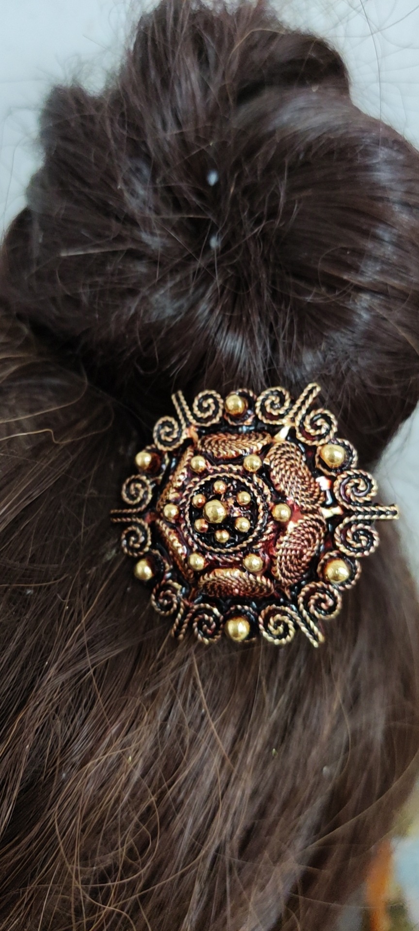 头饰发簪花朵金银色云南傣族服装饰品配搭泰国特色复古风格新款