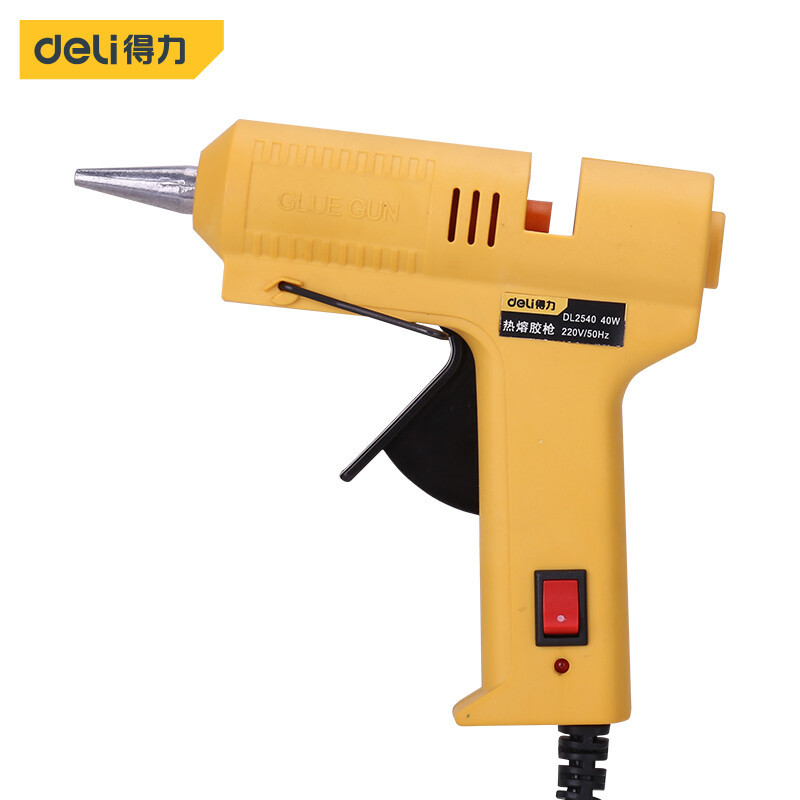 Deli Tool Dl2540 Hot Glue Gun 7mm Glue Stick 40W Epoxy Uniform Smooth Handmade DIY Electric Hot Glue Gun