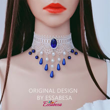 ESSABESA 项链ins小众设计蕾丝Lolita珍珠项链颈链项链气质感
