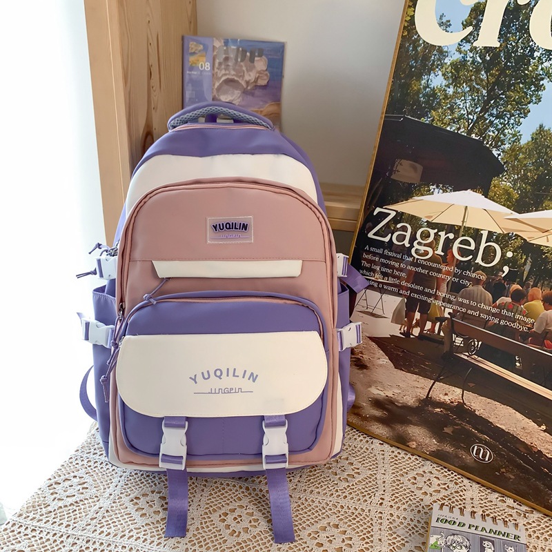 School Bag Girl College Student Simple High School Backpack