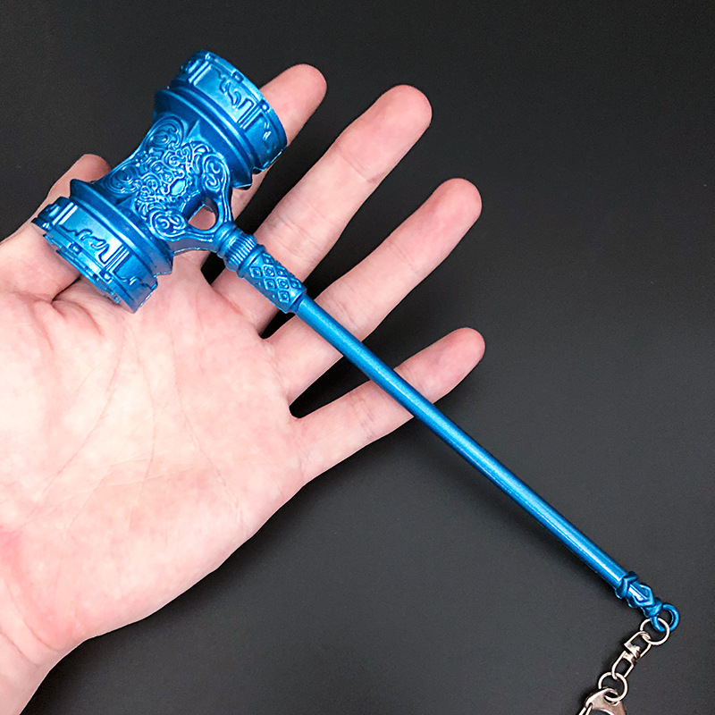 昊天锤斗罗唐三武器手办大号20cm空心金属周边儿童玩具摆件兵器