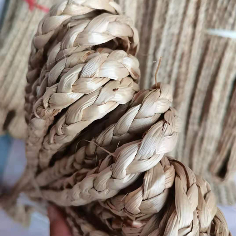 厂家现货蒲草编辫子蒲草五股绳手搓绳手工绳子蒲草编织工艺原材料