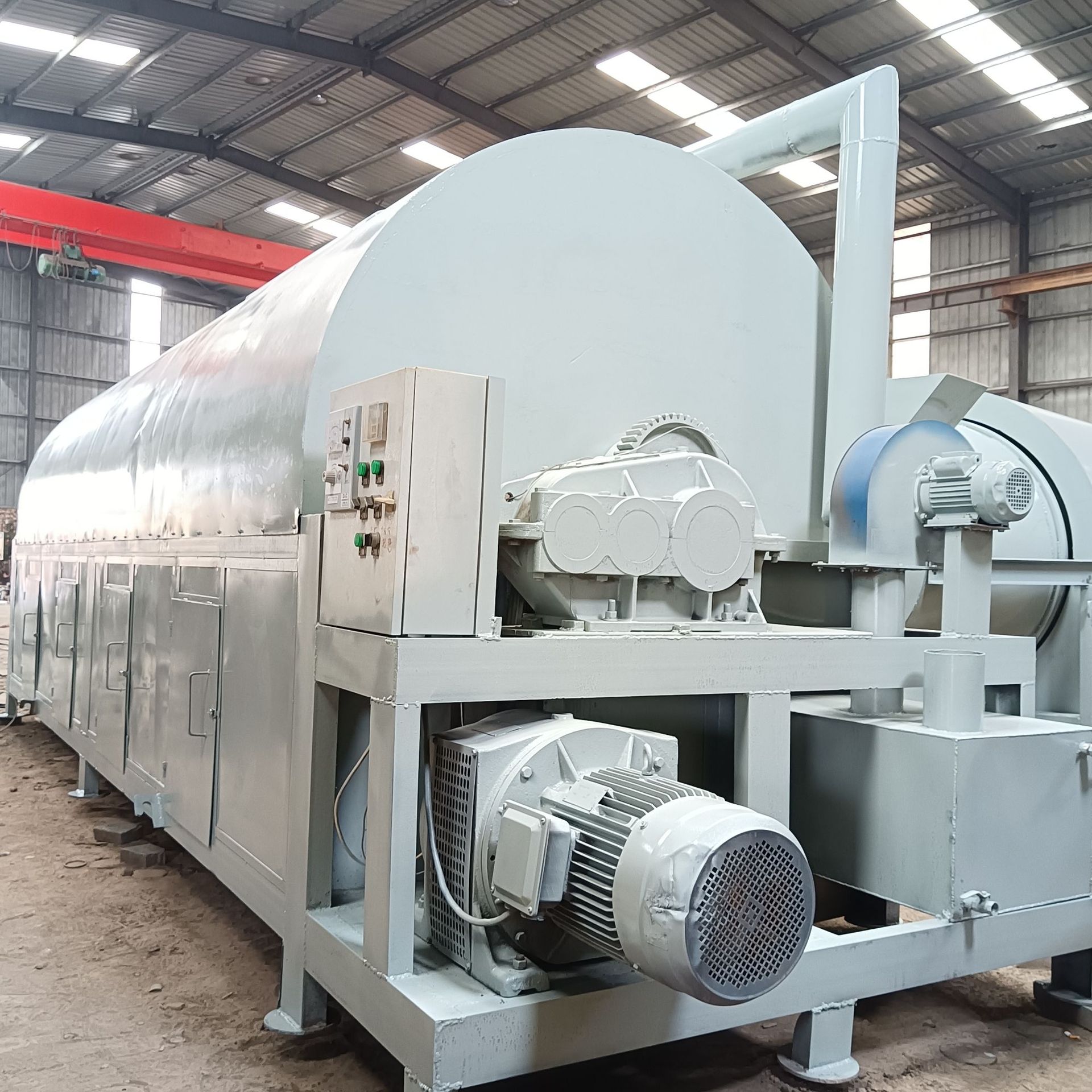 现货粘土稀污泥滚筒烘干机小型电加热矿粉砂浆回转滚筒干燥机