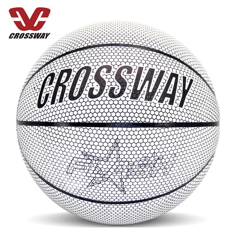 CROSSWAY Cross-Border Reflective Basketball No. 7 Pu Luminous Glow Basketball Cross-Border Christmas in Stock Wholesale Generation