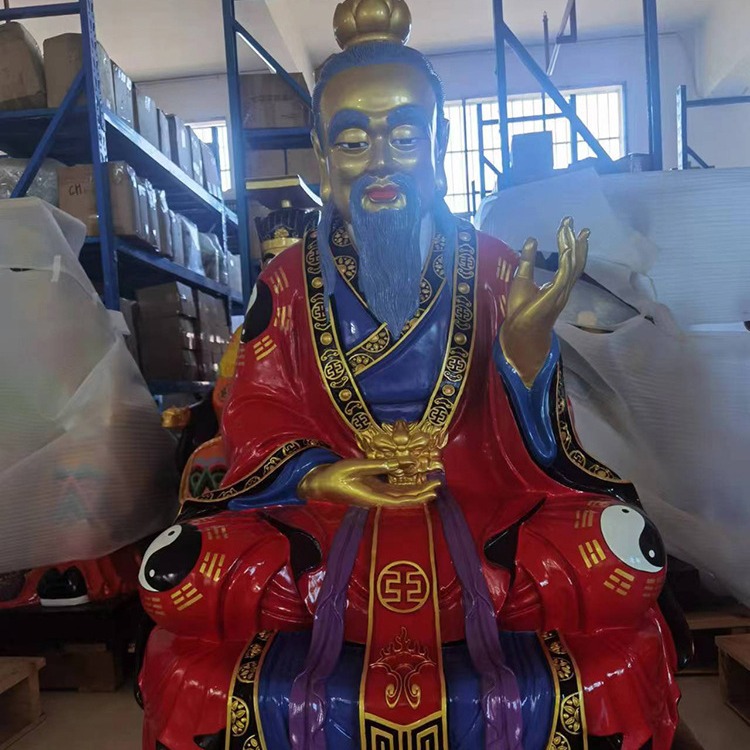 三清祖师爷铜佛像纯铜太上老君元始天尊灵宝道德天尊三清神像摆件