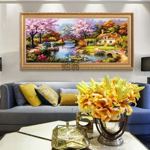 时g欧式简约客厅装饰画美式沙发背景墙壁画卧室餐厅挂画风景油画