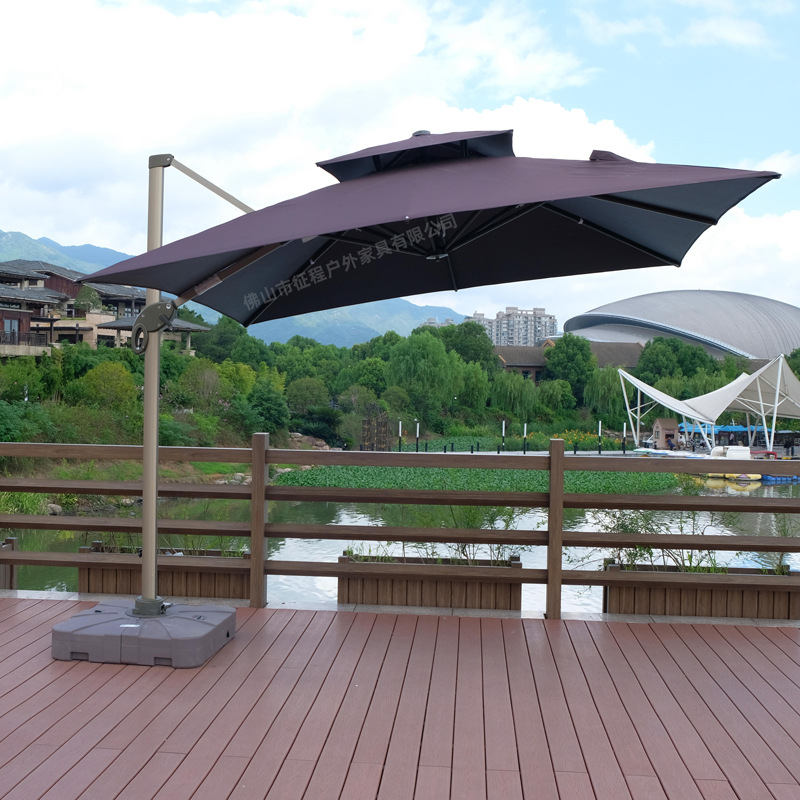 户外遮阳伞商用大太阳伞蓬室外岗亭庭院花园休闲摆摊沙滩伞罗马伞