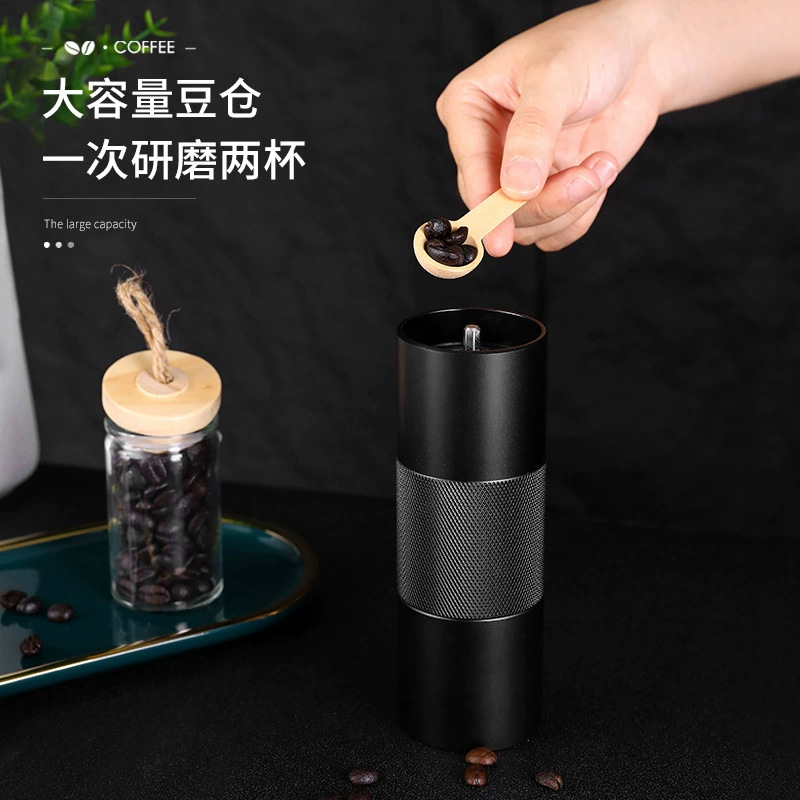 咖啡磨豆机手摇咖啡机 便携 外贸研磨器5星6星7星420不锈钢芯手磨
