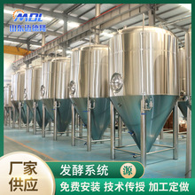 304不锈钢啤酒发酵罐厂家精酿啤酒设备 发酵罐发酵设备啤酒发酵罐