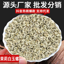 2024年新茶茉莉花茶龙珠银针白玉螺王浓香耐泡特种花茶散装