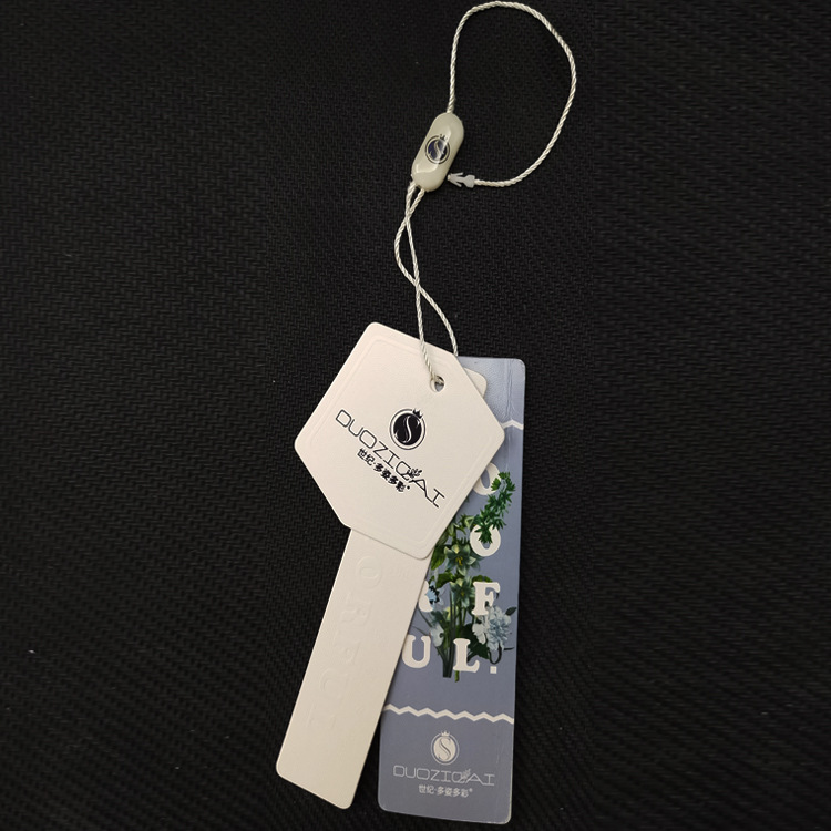 家居服吊牌服装uv印刷吊卡标签睡衣商标logo合格证挂牌