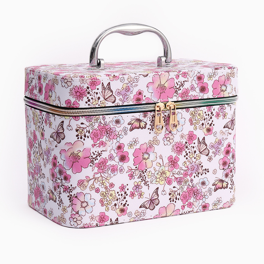 Factory Wholesale Multi-Functional Large Capacity Portable Beauty Tool Box Korean New Pu Cosmetic Case