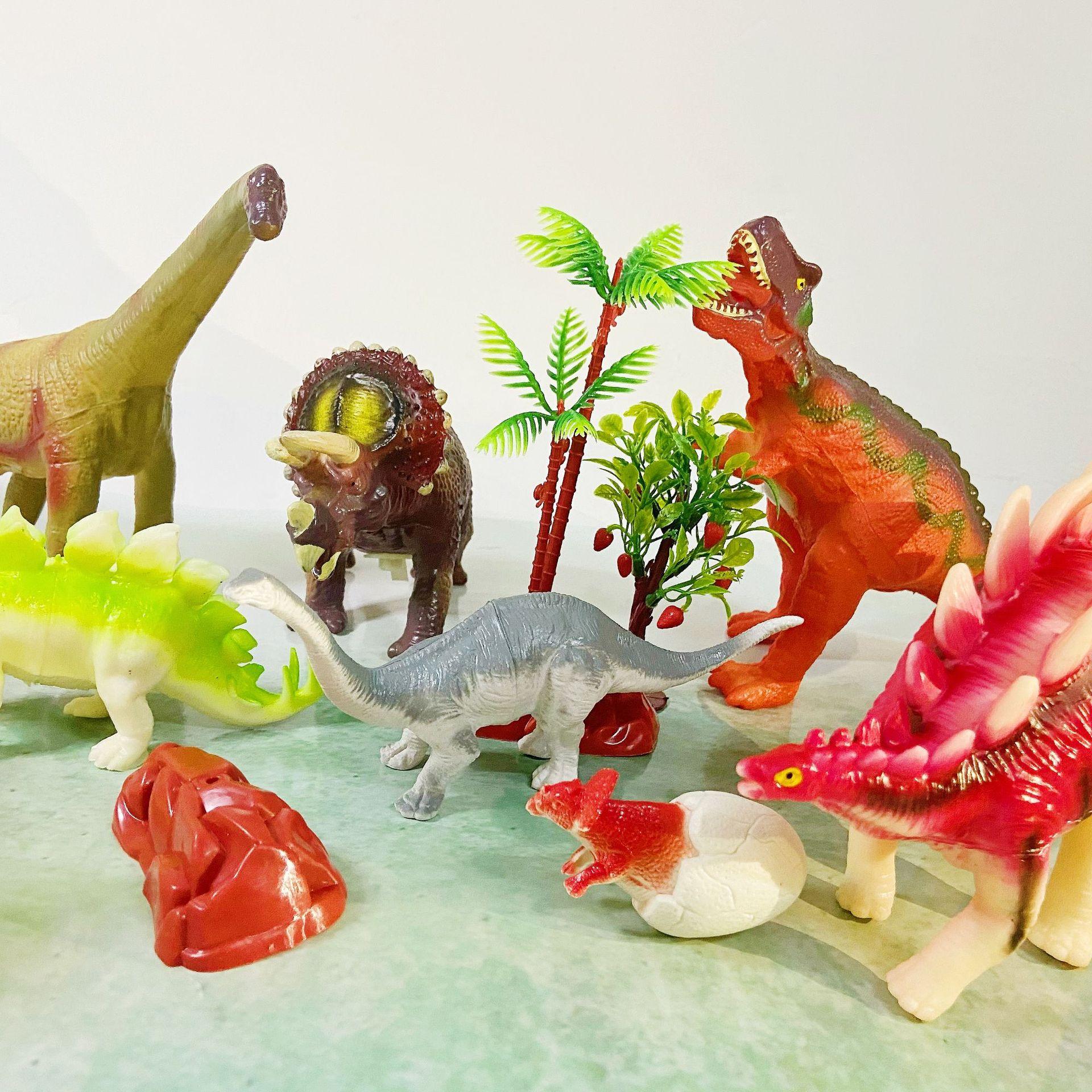 【新品恐龙】侏罗纪世纪植物恐龙模型塑胶恐龙玩具套装礼品盒恐龙