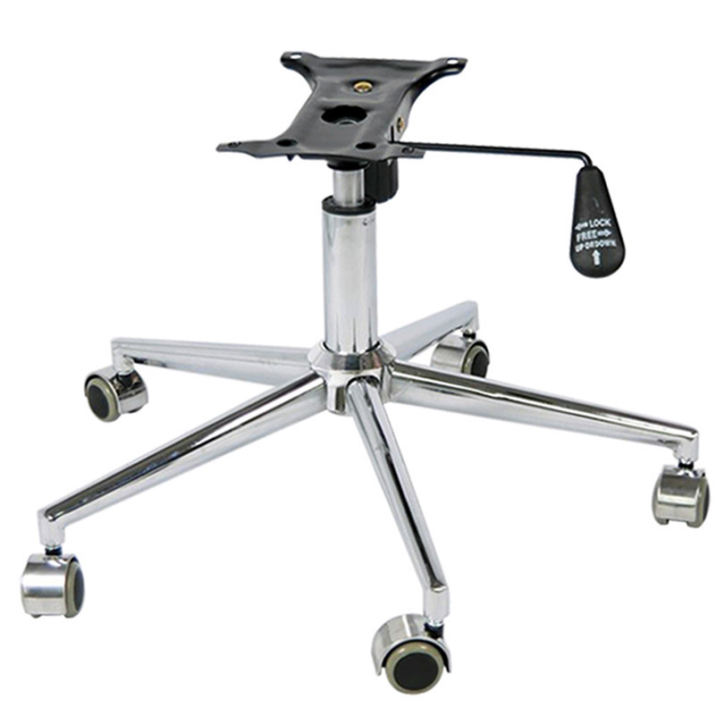 办公座椅升降底座 办公转椅配件铁五星椅脚底座厂家 五爪转椅脚