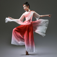 儿童古典舞演出服中国风女童飘逸舞蹈服女元旦少儿扇子舞表演服装