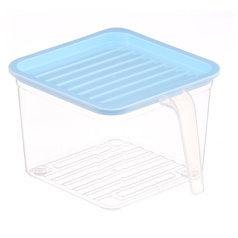 Plastic Refrigerator Storage Box Wholesale Freezer Box Food Grade Transparent Crisper Household Egg Storage Box Drawer Type