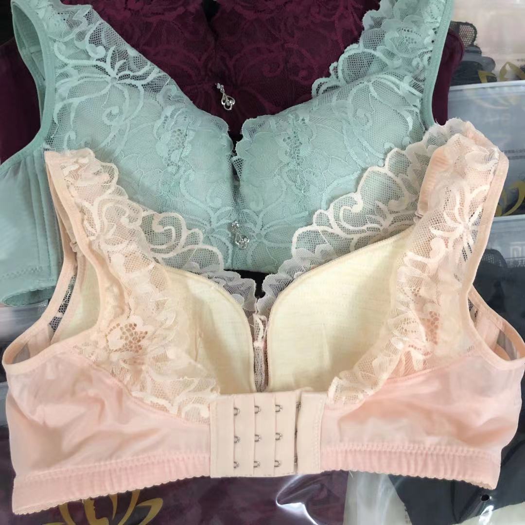 无钢圈背心款bc杯内衣蕾丝盐步大厂货调整型聚拢文胸