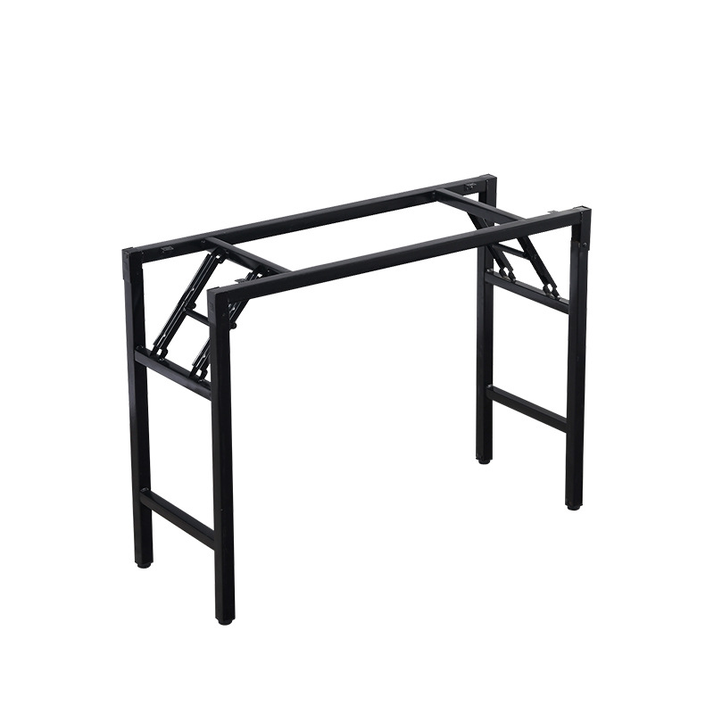 简易折叠桌脚架子课桌架桌腿办公桌架单双层弹簧架对折架支架会议