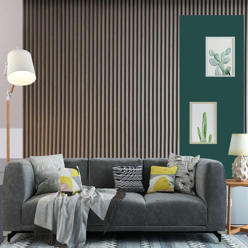 实木格栅网红轻奢电视背景墙格栅板板竹木纤维格栅板木饰面板