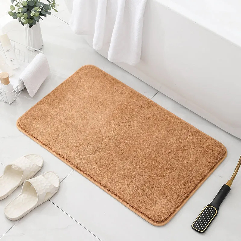 Cashmere-like Thickened Bathroom Absorbent Floor Mat Bathroom Non-Slip Floor Mat Door Mat Bedroom Living Room Entrance Carpet