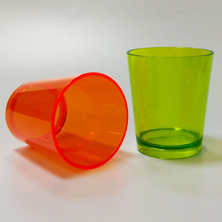 透明亚克力直身塑料杯pc塑胶威士忌杯ps直筒果汁杯tritan水杯定制