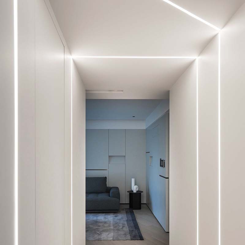 led线形灯嵌入式线性灯暗装铝合金灯槽条形线条灯铝槽明装线型灯