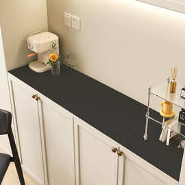 纯色餐边柜垫可擦免洗电视柜桌垫防水防油可裁剪皮革垫一件代发