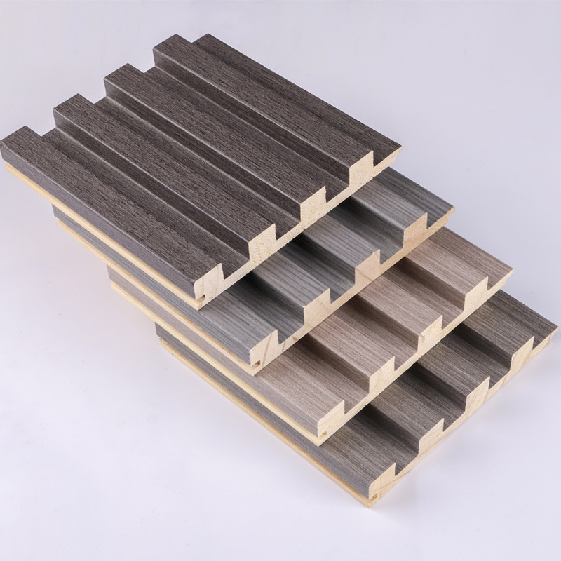 格栅板 电视背景墙长城板 护墙板 凹凸形木栅格条吊顶木饰面