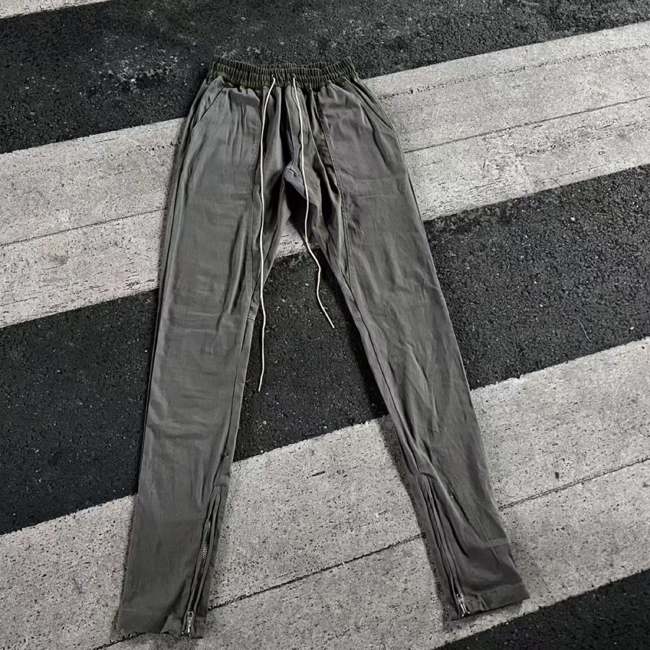 特价清新款潮fog 第四季裤脚拉链束脚裤修身工装长裤休闲-阿里巴巴