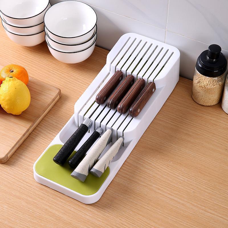 Kitchen Drawer Compartment Tableware Storage Organizing Box Knife, Fork and Spoon Storage Box Knife Holder Drawer Storage Box Storage Box