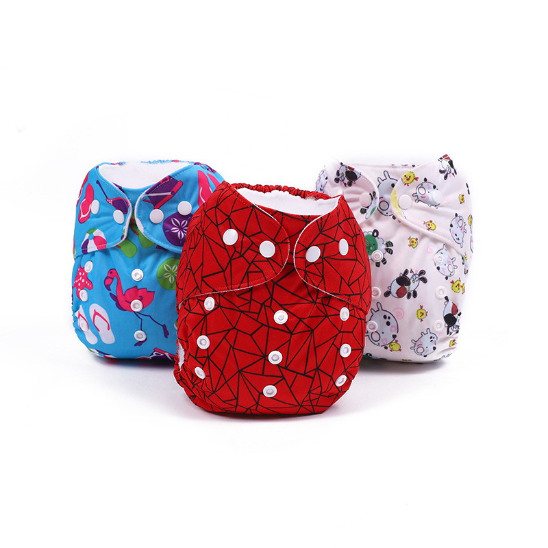 Baby Cloth Diaper Printing Stitching Factory in Stock Washable Leak-Proof Printing Training Pant Baby Training Pants Training Pant Diaper