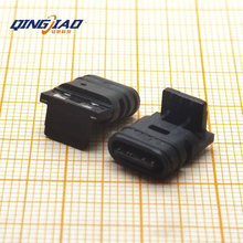 USB防水连接器 TYPE-C防水2P焊线插头C口简易充电头全塑安卓插头