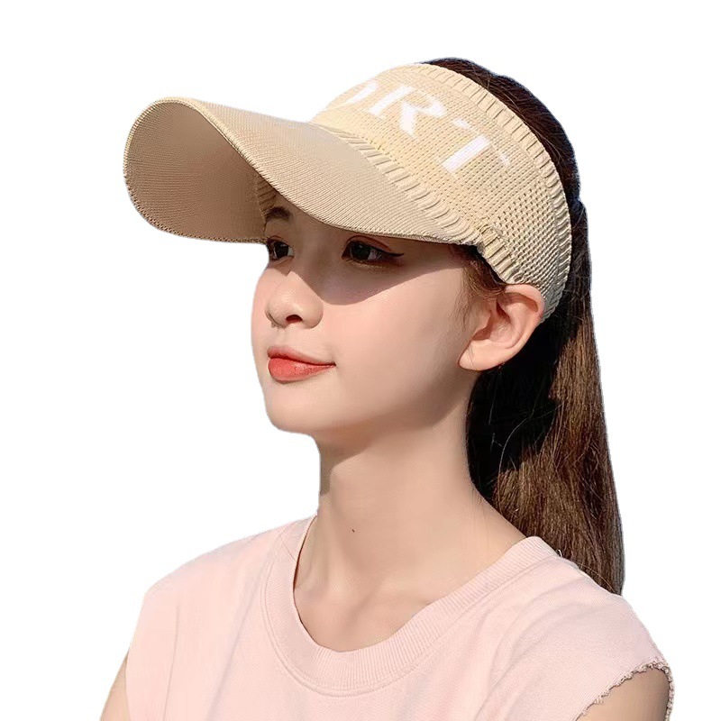 Topless Hat Women's Korean-Style All-Match Fashionmonger Summer Sun Hat Leisure Sun Shade Sun Protection Spring and Autumn Baseball Peaked Hat